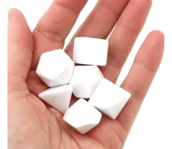 Tout Pour le Jeu Dé 4 faces blanc neutre sans marquage 2 cm