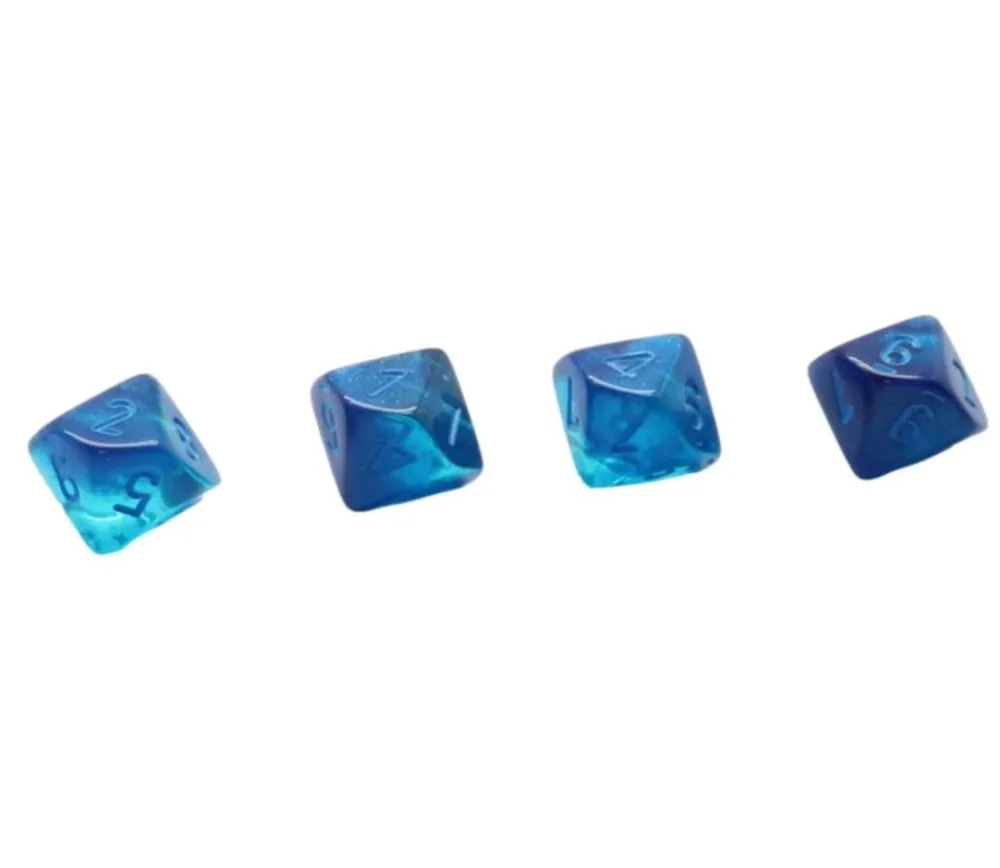 Tout Pour le Jeu Dé 10 faces bleu Luminary chiffres bleus