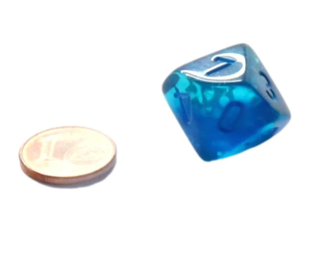 Tout Pour le Jeu Dé 10 faces bleu Luminary chiffres bleus