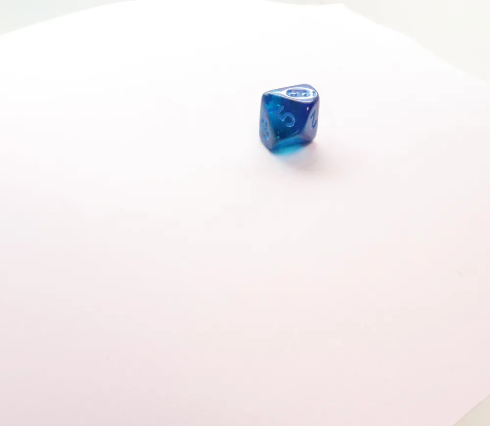 Tout Pour le Jeu Dé 10 faces bleu Luminary chiffres bleus