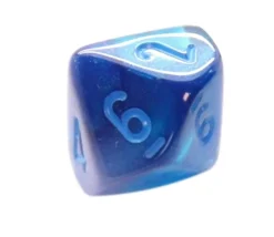 Tout Pour le Jeu Dé 10 faces bleu Luminary chiffres bleus