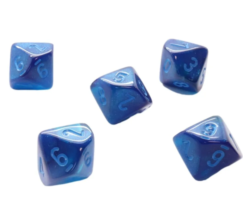 Tout Pour le Jeu Dé 10 faces bleu Luminary chiffres bleus