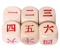 Tout Pour le Jeu Dé 6 faces chinois 1 à 6 pour jeu et apprentissage