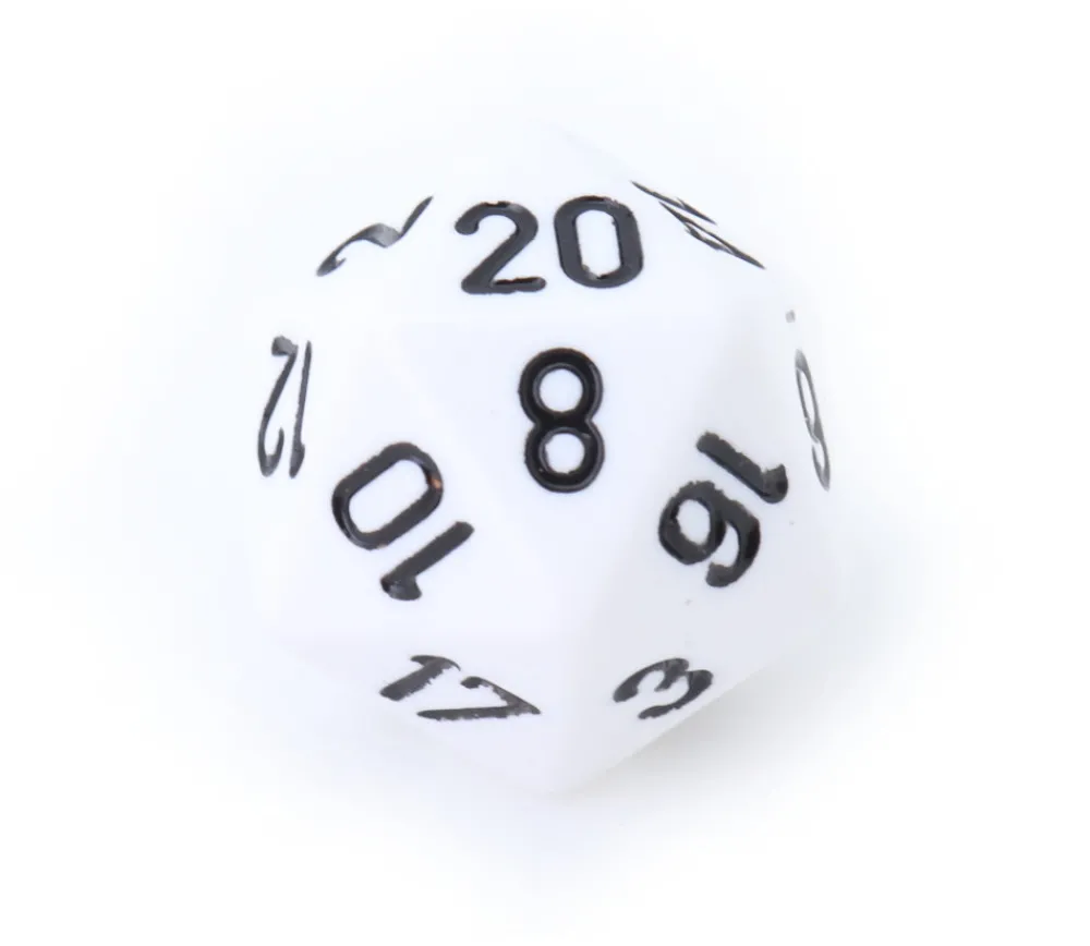 Tout Pour le Jeu Dé 20 faces couleurs opaques jeux de rôle -D20 à l'unité