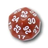 Tout Pour le Jeu Dé 30 faces cuivré D30 de jeu
