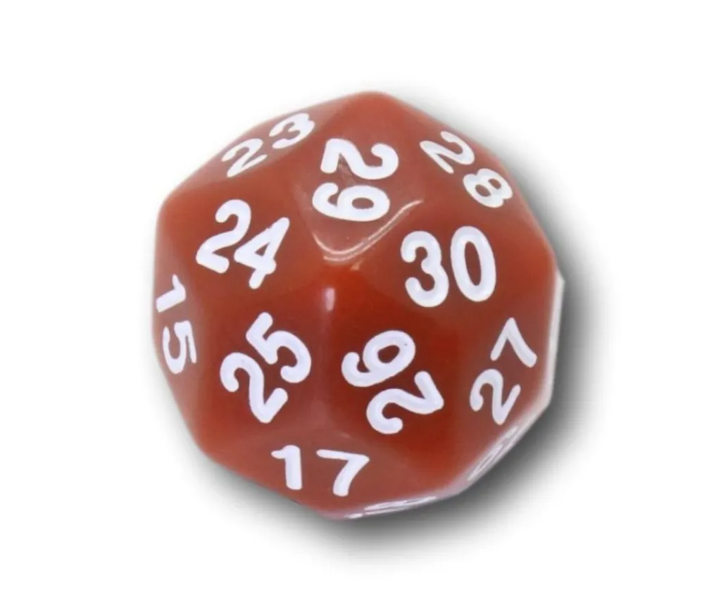 Tout Pour le Jeu Dé 30 faces cuivré D30 de jeu