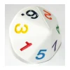 Tout Pour le Jeu Dé 14 faces de 1 à 7 chiffres colorés 4 cm
