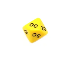 Tout Pour le Jeu Dé 10 faces dizaine en opaque de 00 à 90 à l'unité (couleur mise au hasard)