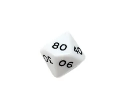 Tout Pour le Jeu Dé 10 faces dizaine en opaque de 00 à 90 à l'unité (couleur mise au hasard)