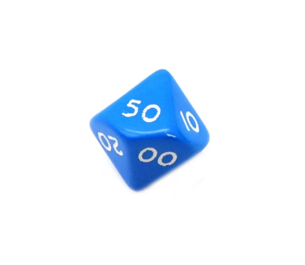 Tout Pour le Jeu Dé 10 faces dizaine en opaque de 00 à 90 à l'unité (couleur mise au hasard)