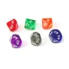 Tout Pour le Jeu Dé 10 faces dizaine translucide de 00 à 90 à l'unité (couleur mise au hasard)