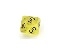 Tout Pour le Jeu Dé 10 faces dizaine translucide de 00 à 90 à l'unité (couleur mise au hasard)
