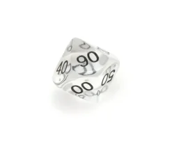 Tout Pour le Jeu Dé 10 faces dizaine translucide de 00 à 90 à l'unité (couleur mise au hasard)