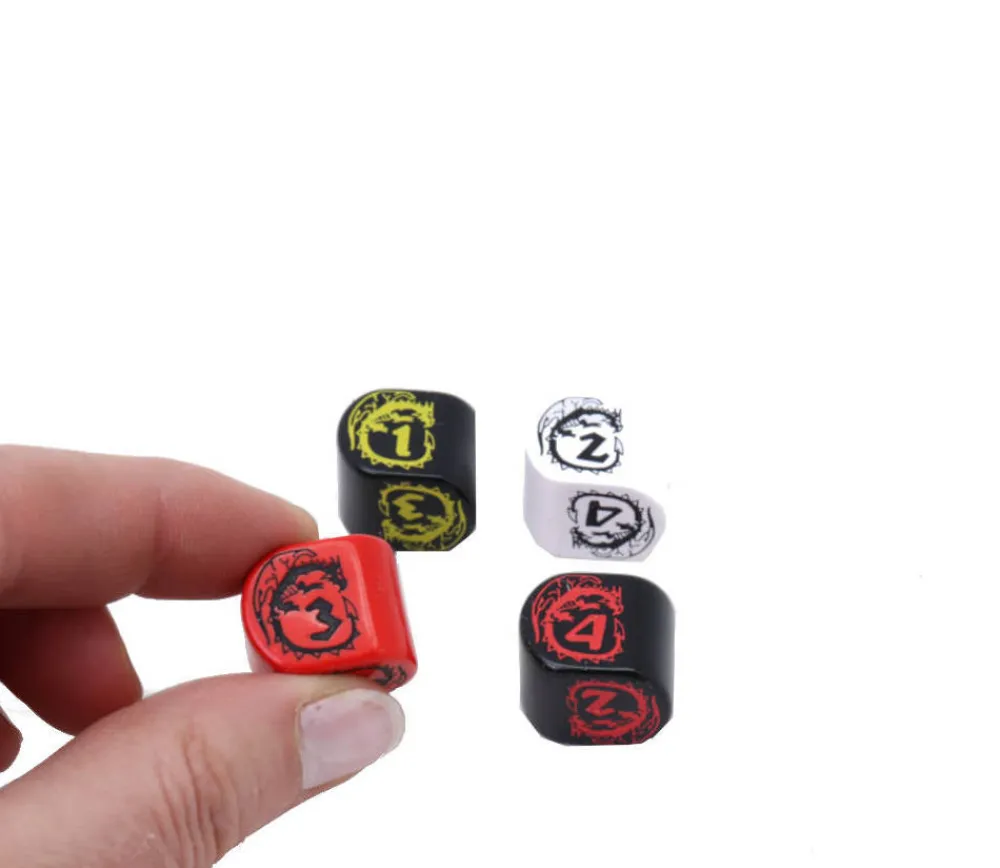 Tout Pour le Jeu Dé 4 faces dragon moderne (forme arrondie)