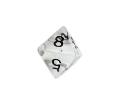 Tout Pour le Jeu Dé 8 faces en translucide coloré à l'unité (couleur au hasard)