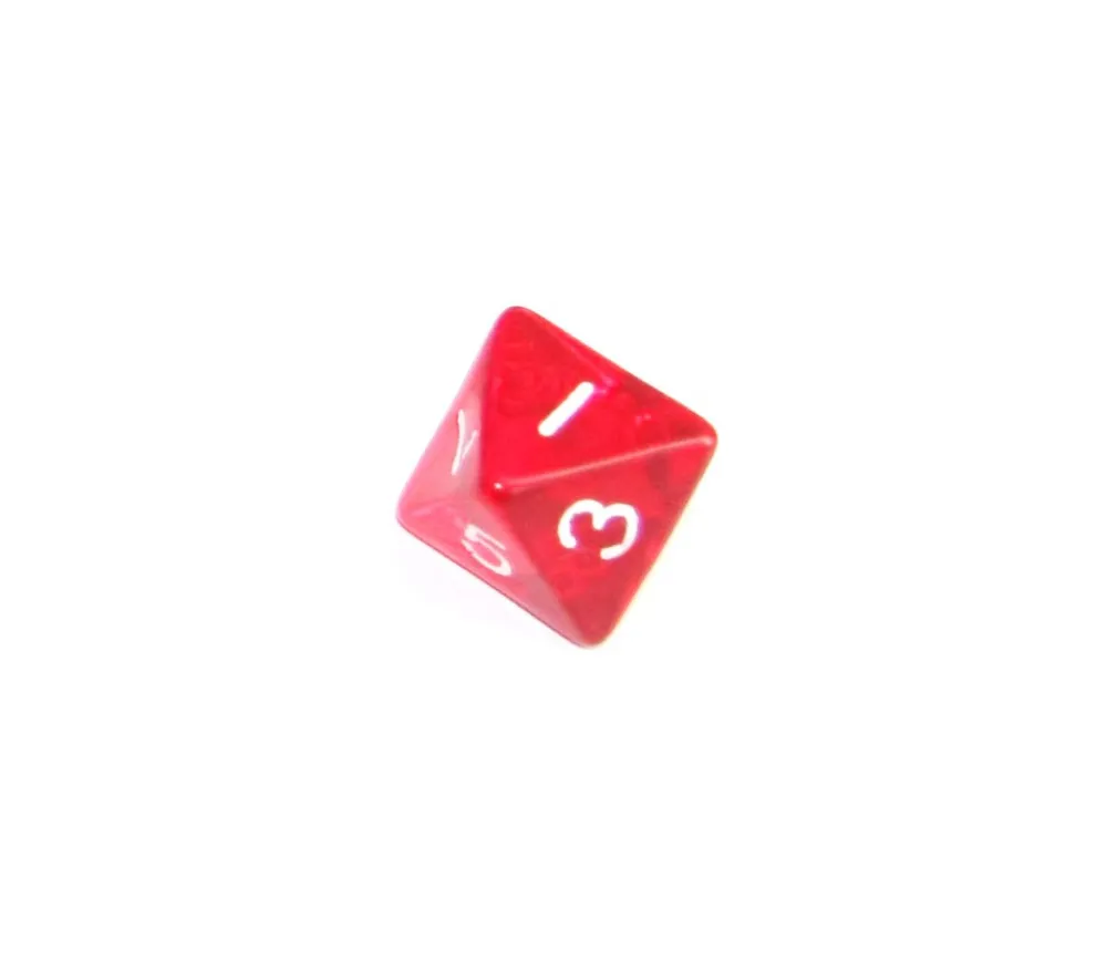 Tout Pour le Jeu Dé 8 faces en translucide coloré à l'unité (couleur au hasard)