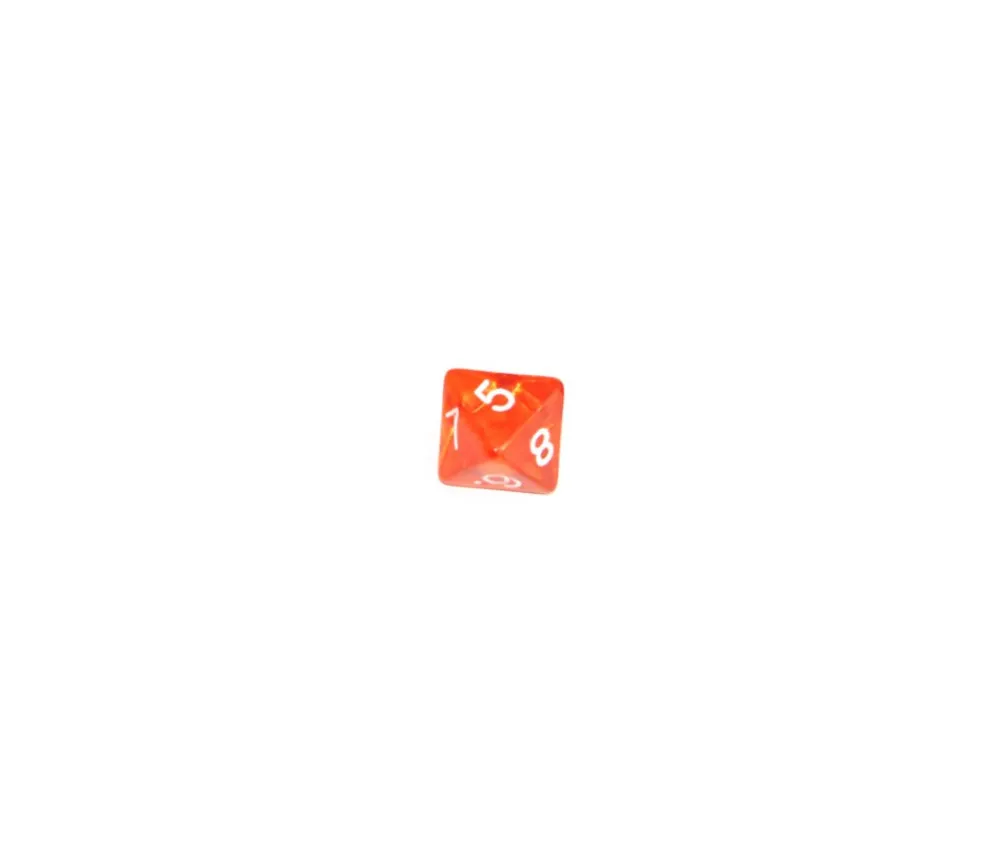 Tout Pour le Jeu Dé 8 faces en translucide coloré à l'unité (couleur au hasard)