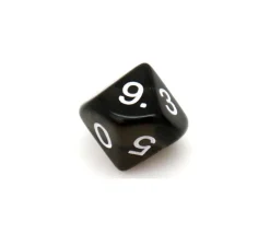 Tout Pour le Jeu Dé 10 faces en translucide de 0 à 9 à l'unité (couleur mise au hasard)