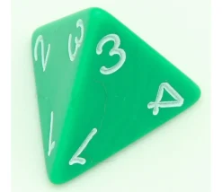 Tout Pour le Jeu Dé 4 faces géant 1 à 4 opaque 31 mm jumbo à l'unité (couleur mise au hasard)