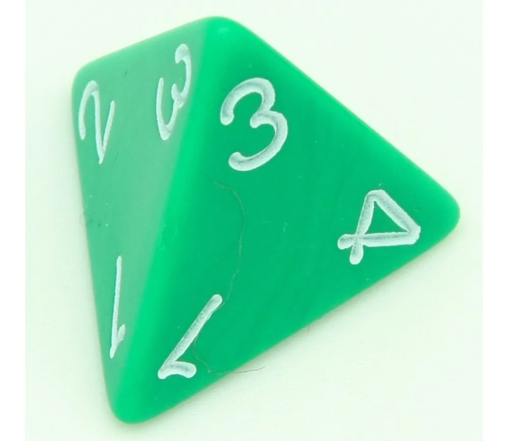 Tout Pour le Jeu Dé 4 faces géant 1 à 4 opaque 31 mm jumbo à l'unité (couleur mise au hasard)