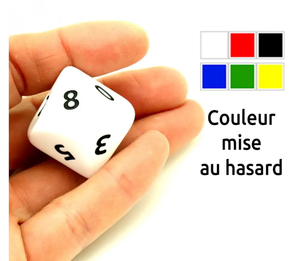 Tout Pour le Jeu Dé 10 faces géant d10 opaques JUMBO