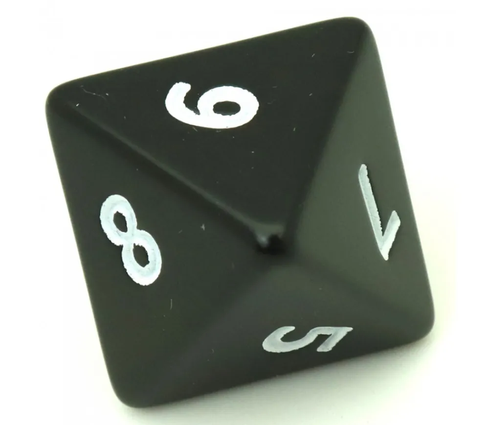 Tout Pour le Jeu Dé 8 faces géant d8 opaques JUMBO à l'unité (couleur au hasard)