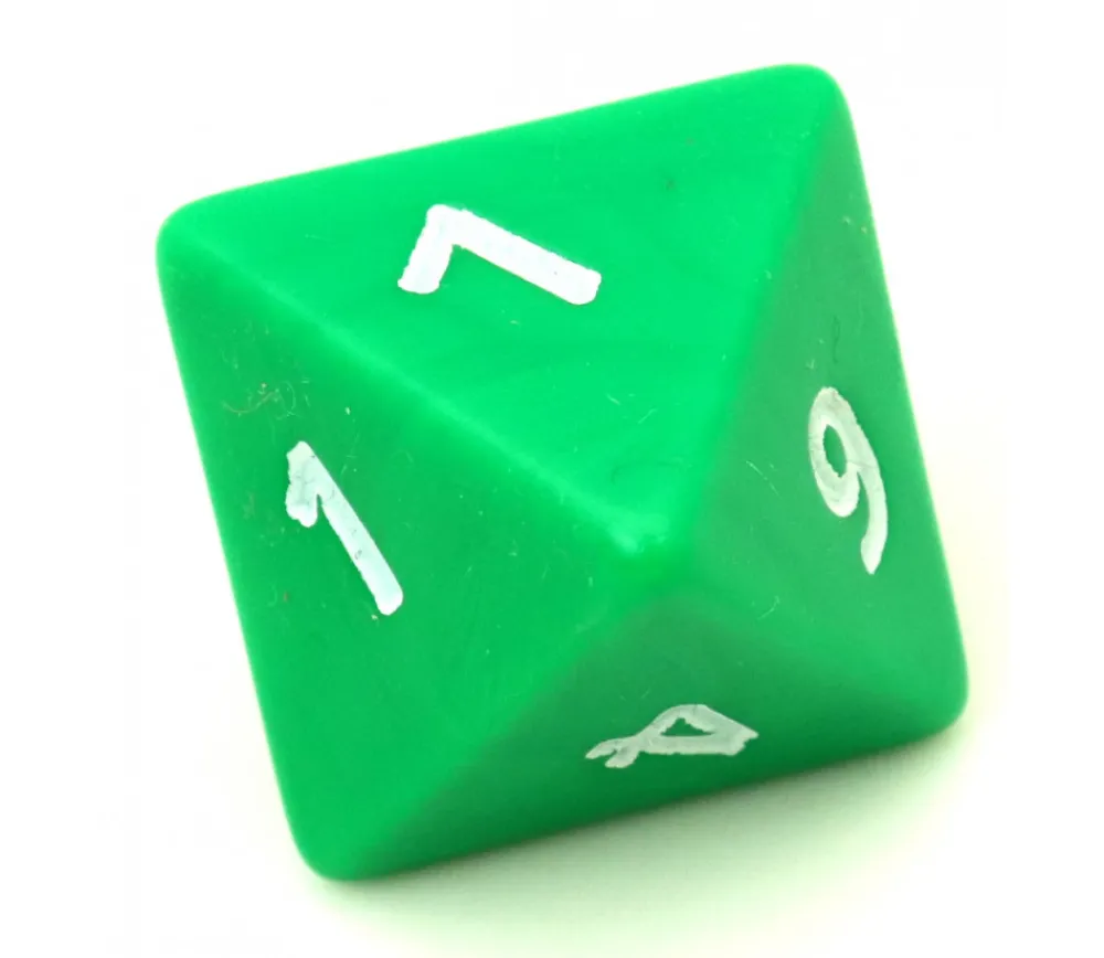 Tout Pour le Jeu Dé 8 faces géant d8 opaques JUMBO à l'unité (couleur au hasard)