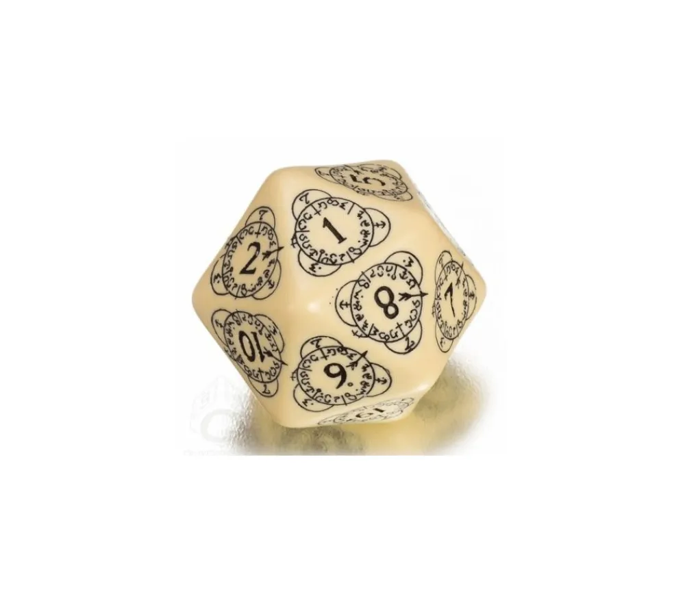 Tout Pour le Jeu Dé 20 faces géant effet graphique compteur de niveau beige