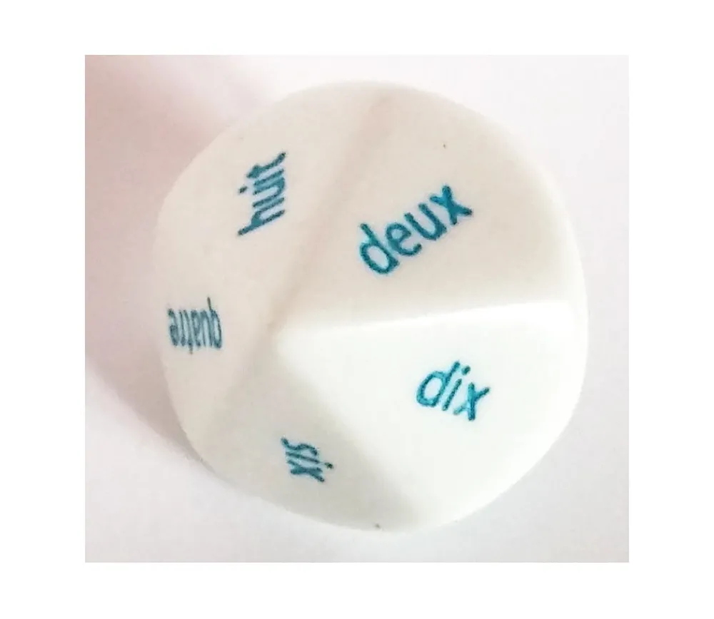 Tout Pour le Jeu Dé 10 faces mots français un à dix