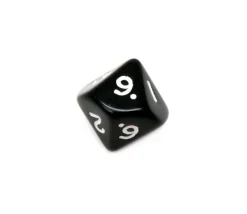 Tout Pour le Jeu Dé 10 faces opaque 0 à 9 à l'unité (couleur mise au hasard)