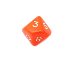Tout Pour le Jeu Dé 10 faces opaque 0 à 9 à l'unité (couleur mise au hasard)