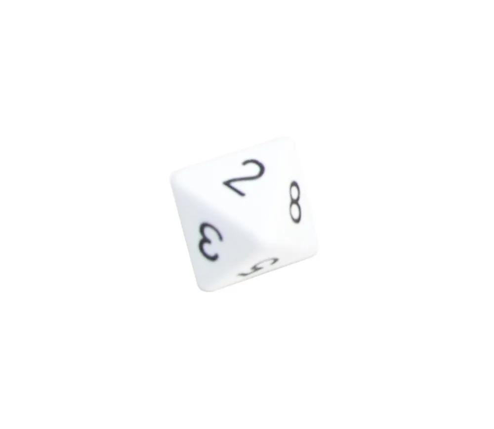 Tout Pour le Jeu Dé 8 faces opaque à l'unité (couleur au hasard)