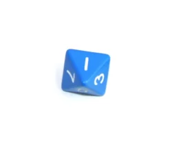 Tout Pour le Jeu Dé 8 faces opaque à l'unité (couleur au hasard)