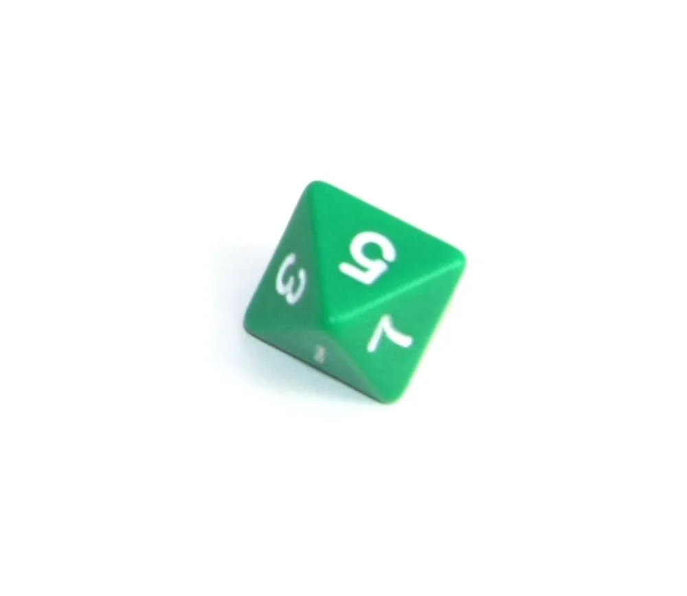 Tout Pour le Jeu Dé 8 faces opaque à l'unité (couleur au hasard)