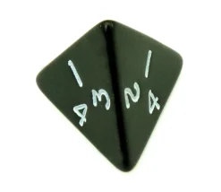 Tout Pour le Jeu Dé 4 faces pyramide 1 à 4 opaque à l'unité (couleur mise au hasard)