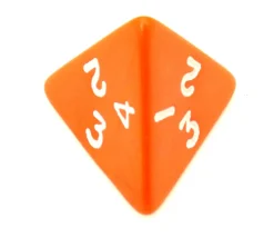 Tout Pour le Jeu Dé 4 faces pyramide 1 à 4 opaque à l'unité (couleur mise au hasard)