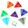 Tout Pour le Jeu Dé 4 faces pyramide 1 à 4 translucide à l'unité (couleur mise au hasard)
