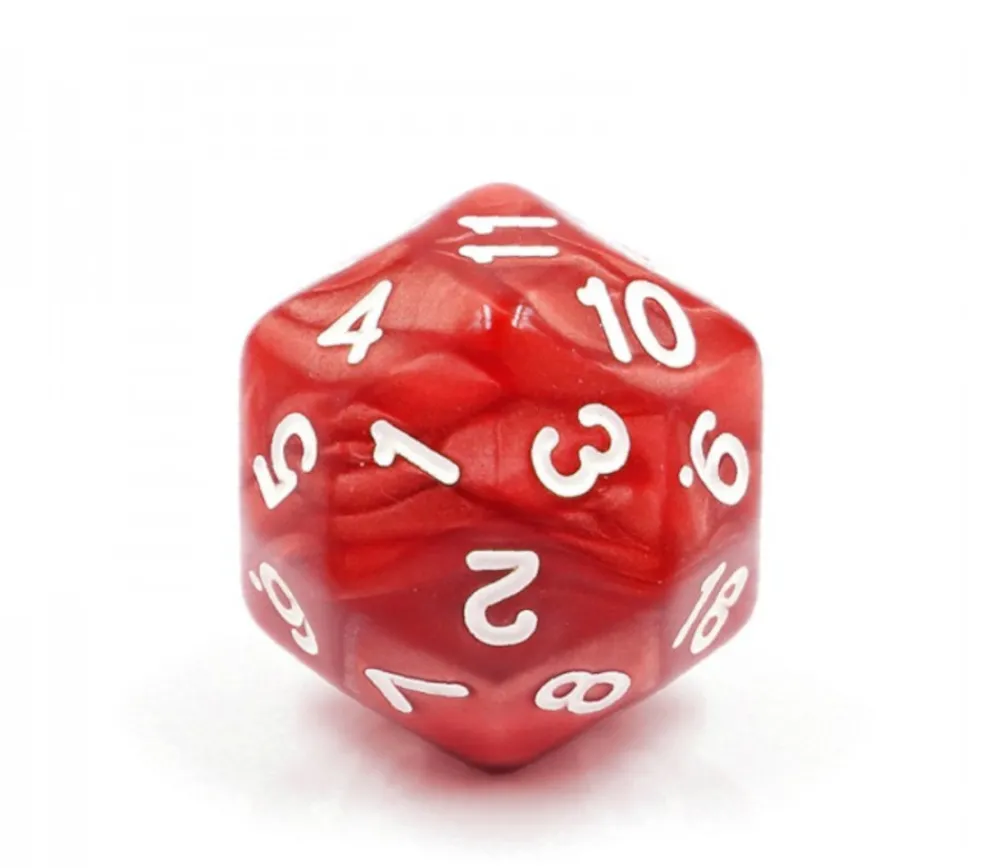 Tout Pour le Jeu Dé 30 faces rouge nacré D30 de jeu