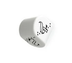 Tout Pour le Jeu Dé 4 faces étincelant Sparkling Llama moderne (forme arrondie)