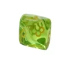 Tout Pour le Jeu Dé 10 faces translucide vert chiffres jaunes