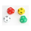 Tout Pour le Jeu Dé à jouer 12 faces 0-10 couronne à l'unité (couleur mise au hasard)