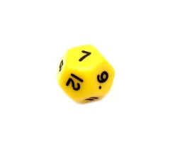Tout Pour le Jeu Dé à jouer 12 faces opaques dodécaèdre à l'unité (couleur mise au hasard)
