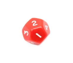 Tout Pour le Jeu Dé à jouer 12 faces opaques dodécaèdre à l'unité (couleur mise au hasard)