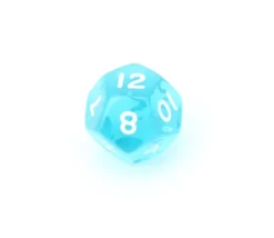 Tout Pour le Jeu Dé à jouer 12 faces translucides dodécaèdre à l'unité (couleur mise au hasard)