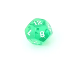 Tout Pour le Jeu Dé à jouer 12 faces translucides dodécaèdre à l'unité (couleur mise au hasard)