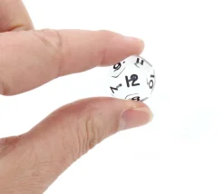 Tout Pour le Jeu Dé à jouer 12 faces translucides dodécaèdre à l'unité (couleur mise au hasard)