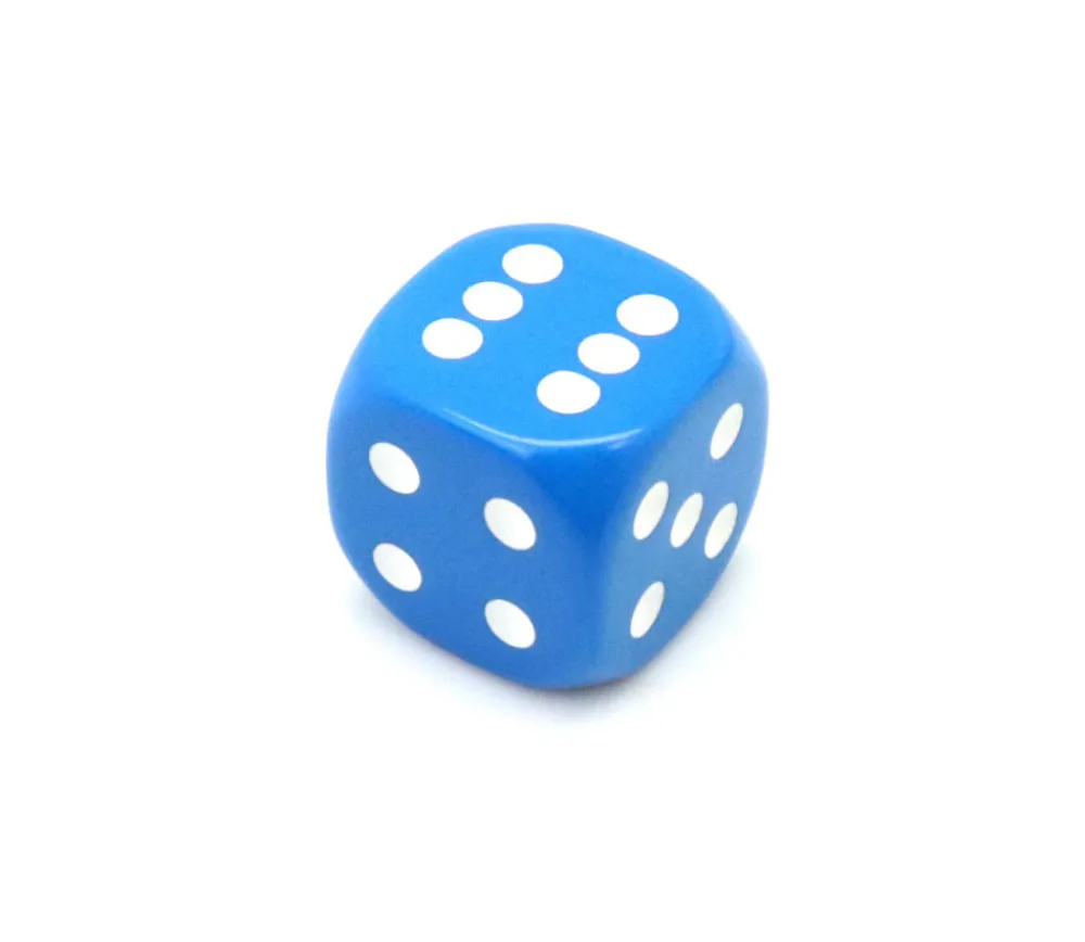 Tout Pour le Jeu Dé à jouer 22 mm bleu de 1 à 6