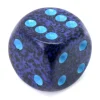 Tout Pour le Jeu Dé à jouer 16 mm bleu effet granit Speckled - Cobalt - Chessex