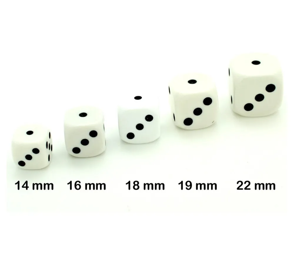 Tout Pour le Jeu Dé à jouer 19 mm classique points 1 à 6 jeux de société