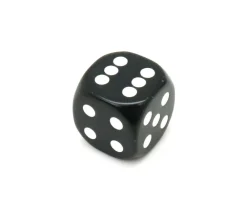Tout Pour le Jeu Dé à jouer 22 mm noir de 1 à 6